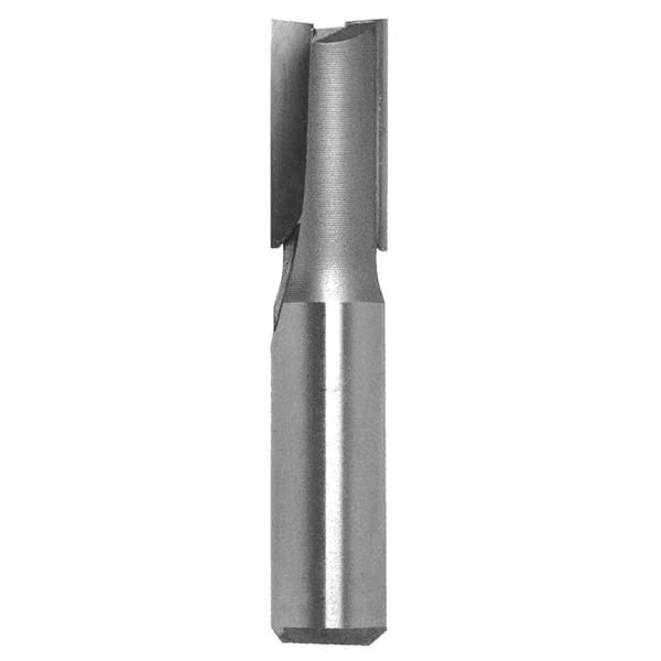 Double Flute Straight Cut Router Bit - 1/2" SH - Diameter:11/16" - Cutting Length:1-1/4" - Overall Length:3"